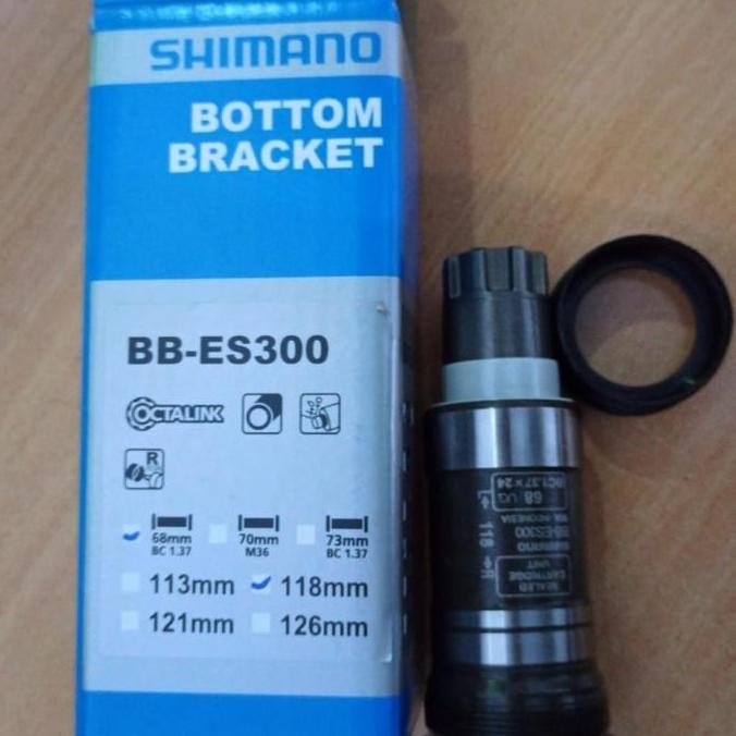 Promo Bottom Bracket BB Octalink Shimano 118 BB-ES300 Hollowtech HT 1 Octalink ES 300 68mm 118 Origi