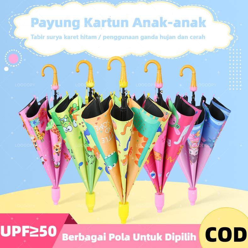 Payung Anak Karakter Premium /Payung Lucu/Payung anak/Payung Anak Karakter Kucing/ Payung Mainan/Pay