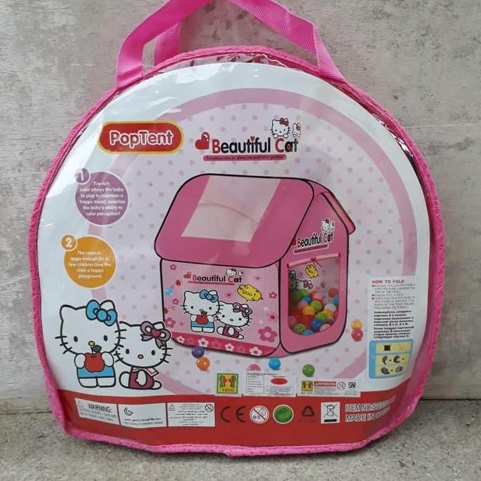Tenda Rumah Anak Hello Kitty Ukuran Besar - Pop Tend Pink Edukatif