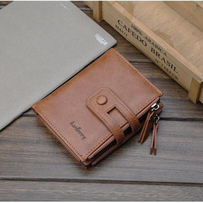 Dompet Pria Terbaru Dompet Baellerry Lipat Pendek Kulit Kartu Pria Wanita Murah Original Import Bael