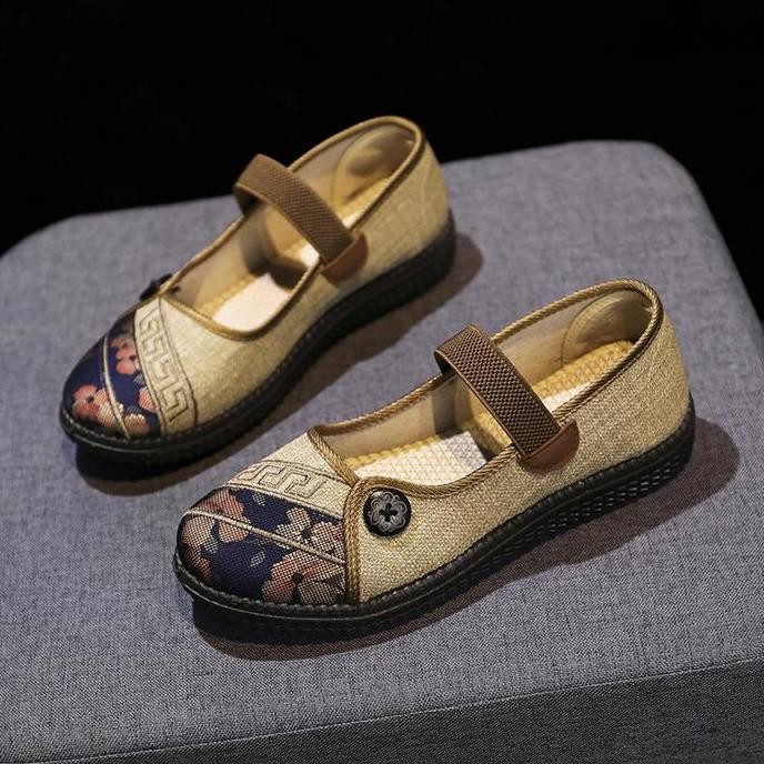 DB50>> QINGSHUI Sepatu kasual wanita ala Korea. Sepatu datar wanita yang nyaman. Sepatu pantofel mod