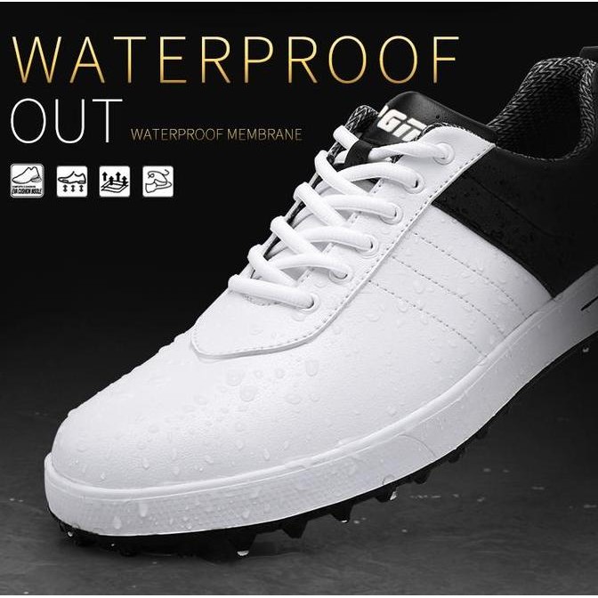 PGM Men Golf Shoes Spikeless Waterproof Sepatu Golf Pria Anti Air