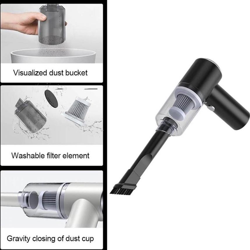 Original Am-56 Alat Vakum Cleaner Mobil Wireless Portable Alat Penyedot Debu Jok Mobil Tanpa Kabel V