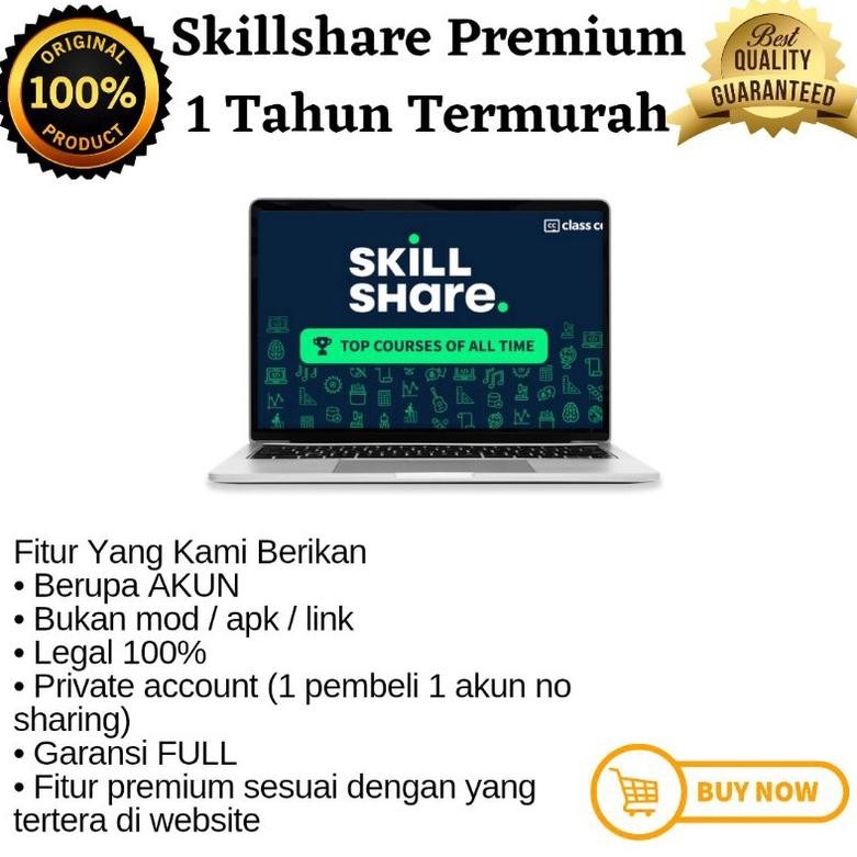 [Promo] Akun Skillshare 1 Tahun Premium Private