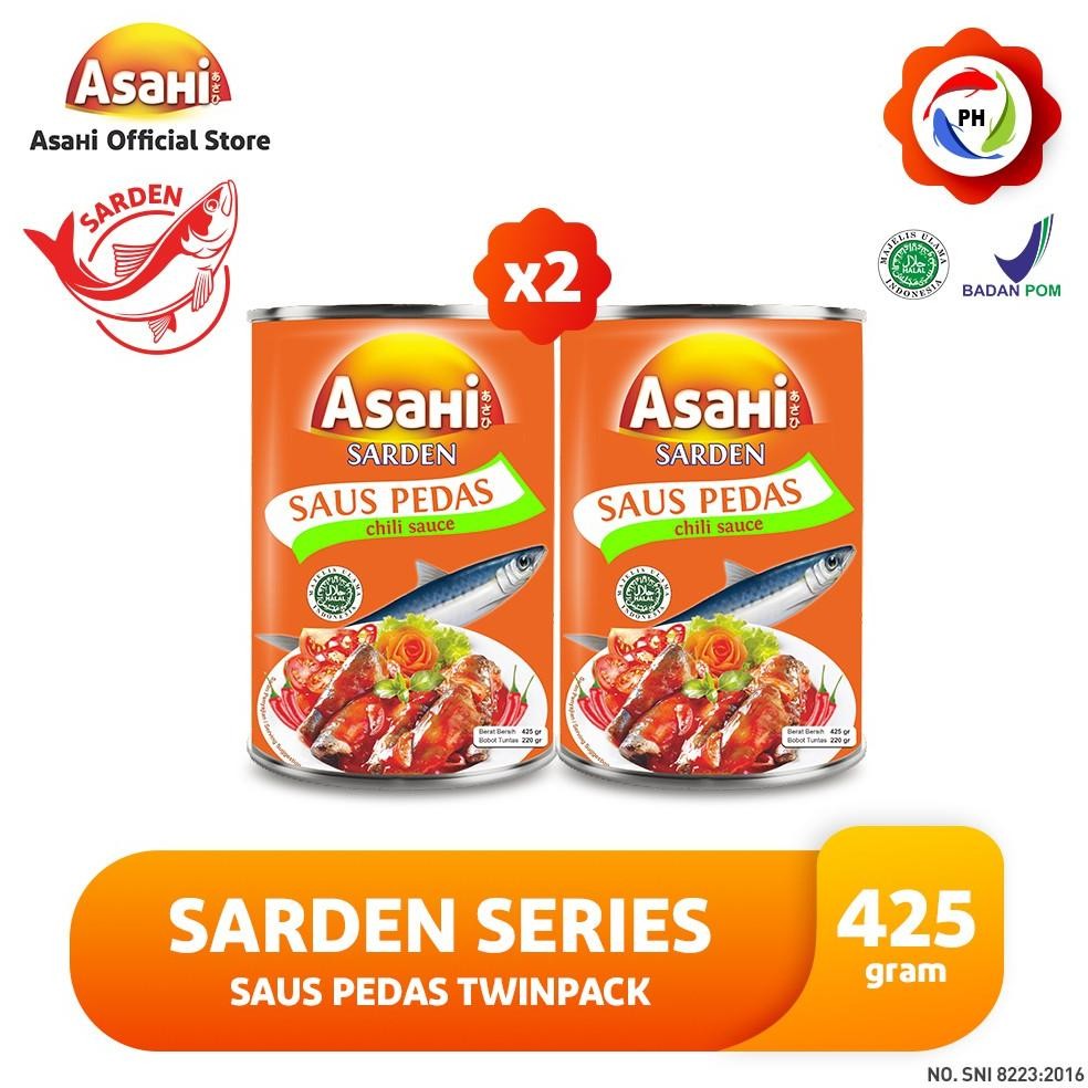 

TERLARIS AsaHi Sarden Saus Pedas 425gr - Twinpack Siap kirim