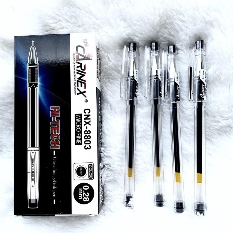 

[Kecil [Isi 12 Pc] Bolpen Gel Carinex Hi-Tech 0.28 Mm Ok75