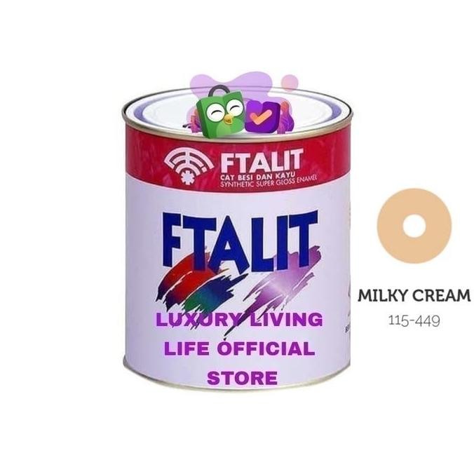 

Cat Minyak FTALIT 449 Milky Cream 1kg Cat kayu besi solvent kilap