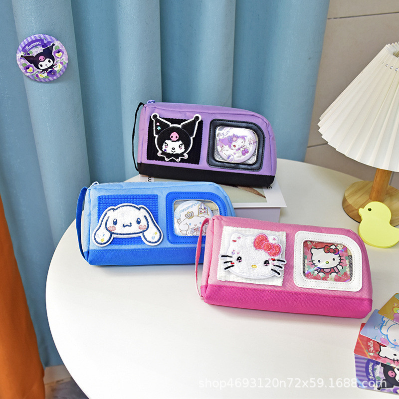 

Kotak Alat Tulis Velcro Warna Kontras Multifungsi