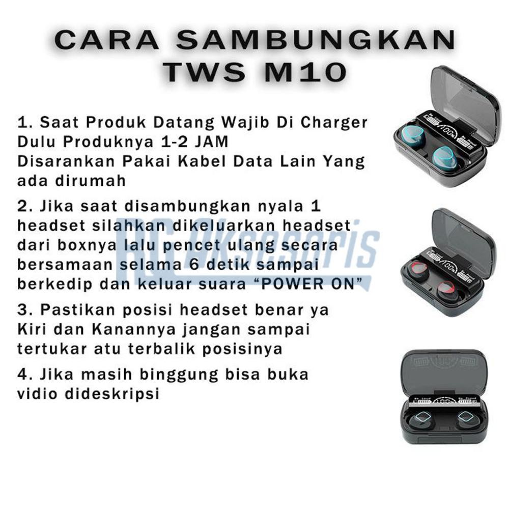 Fue-K5X20 M90 Tws Headset Bluetooth Gaming M10 Mega Bass Wireless Earphone 2In1 Powerbank 3500 Mah U