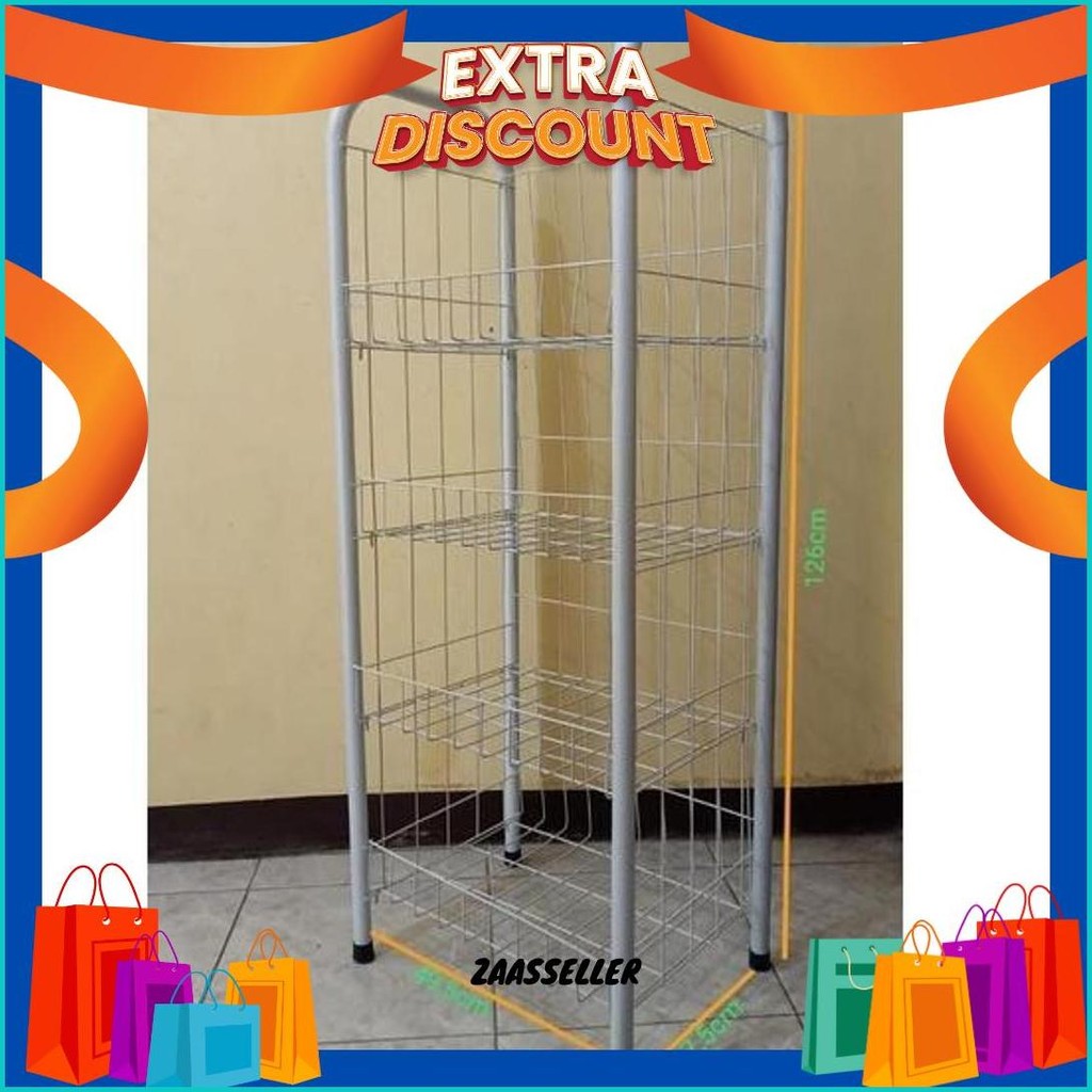 Rak Chiki 4 Susun Dan 5 Susun/Rak Chiki Jumbo/ Rak Ciki 4 Susun Termurah Banget