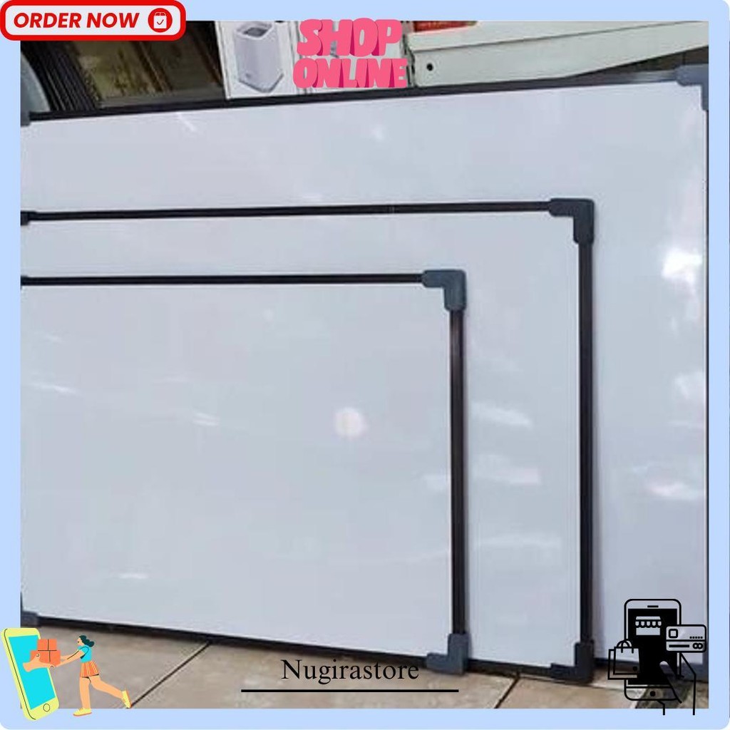 

Papan Tulis White Board 60 X 90 Free Pengemasan/Papan Tulis Magnet/Papan Tulis Serbaguna Original Produk