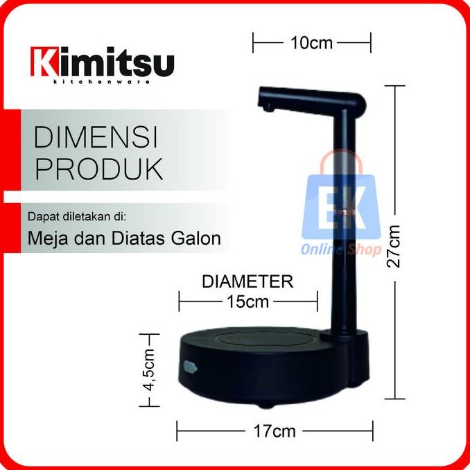 Pompa Galon Meja 2 in 1 KIMITSU KPG-1850 |  Pompa Galon Meja Elektrik | Pompa Air Galon | Pompa Air 