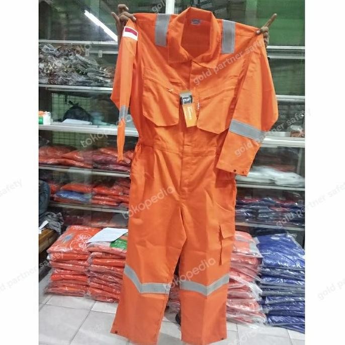 Wearpack Coverall Flemings Nomex Iiia Dupont 4,5 Oz Bahan Nomex Asli