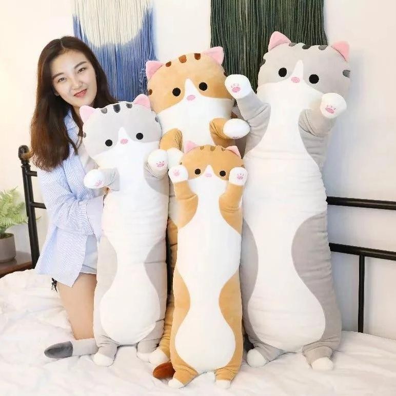 bantal guling kucing/boneka bantal kucing/boneka bantal guling lucu/boneka bantal