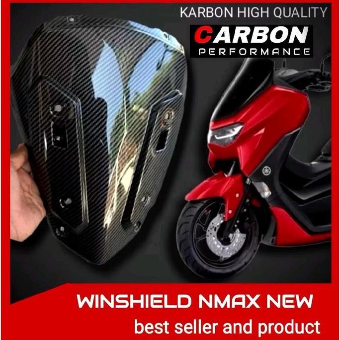 Promo WINSHIELD NMAX NEW CARBON DASI N MAX NEW CARBON /  Dasi nmax new carbon Cover winshield nmax n