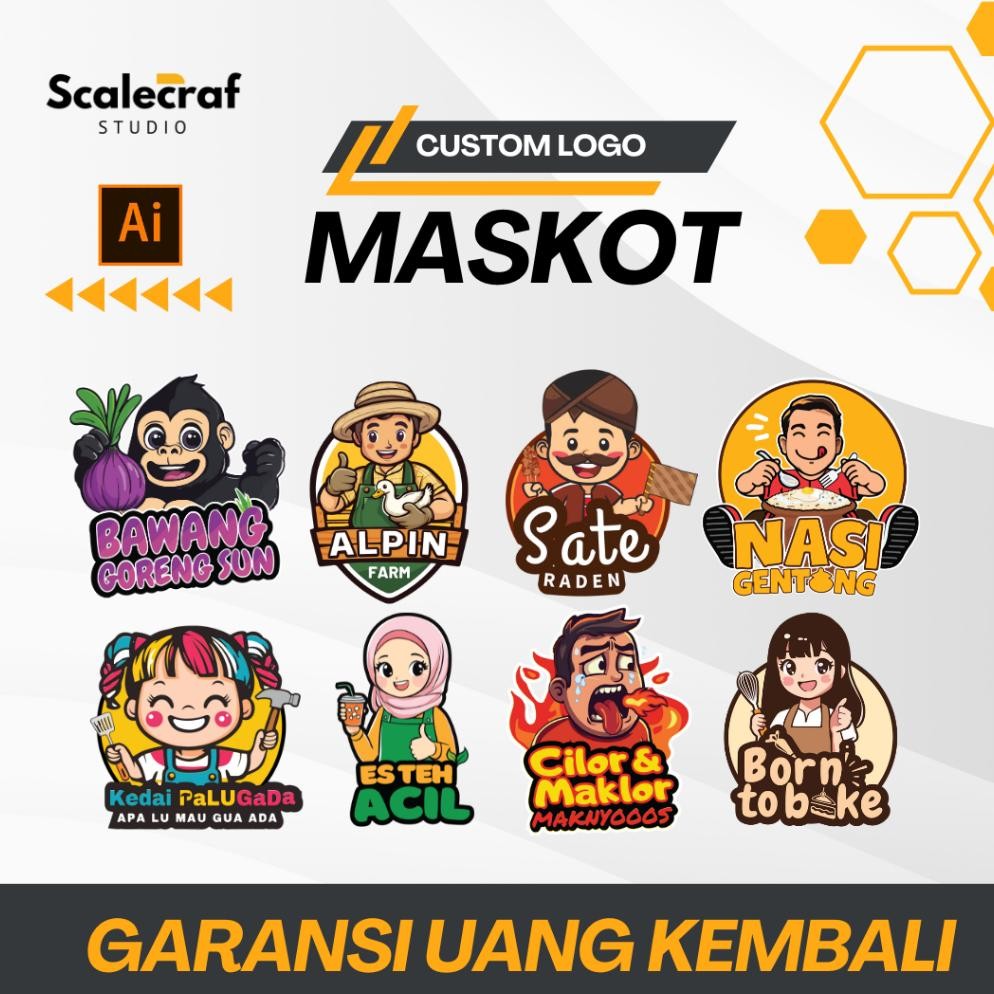 Jasa Desain Logo Semua Design Olshop Makanan Fashion Usaha Toko Premium