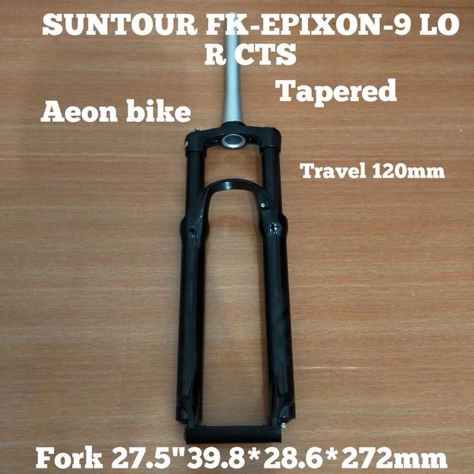 FORK SUNTOUR EPIXON 27.5 QR TAPERED TRAVEL 120MM FORK SEPEDA 27.5 ORIGINAL DAN TERPERCAYA
