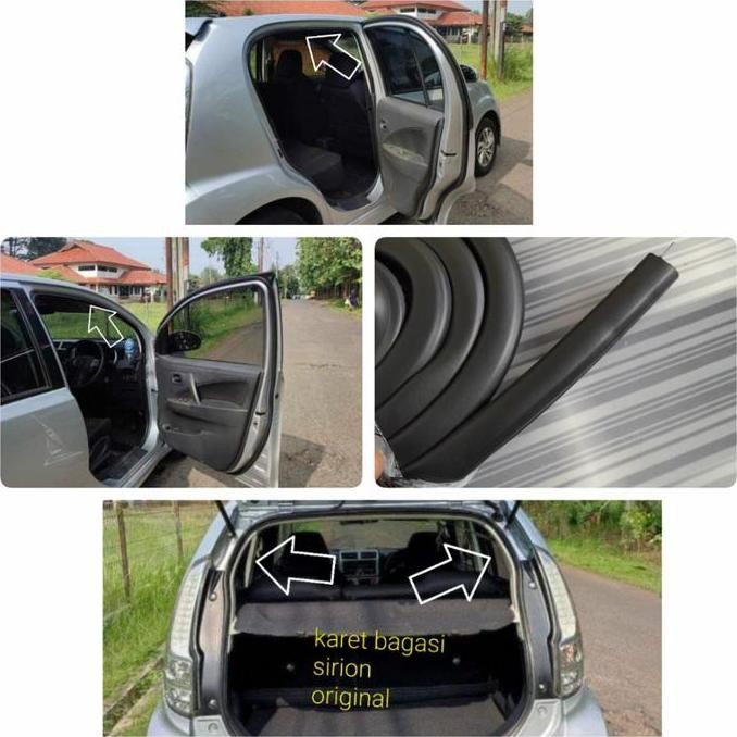 Promo karet balon body pintu mobil sirion set 5 pintu ori COD