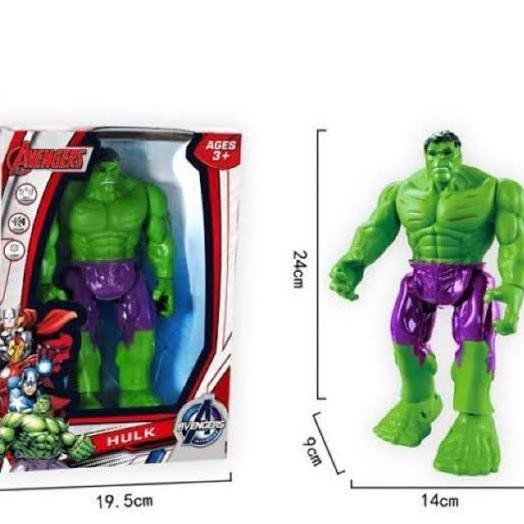 Terlaris | Terbaru | Best Seller | Termurah Mainan Robot Avengers Hulk Super Hero Musik Lampu Bisa J