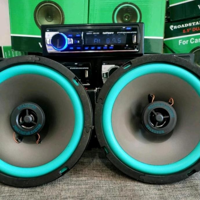 PROMO TAPE MOBIL LENGKAP 2 SPEAKER SUBWOFER 6,5INCH 2 PCS SUPER BASS BISA BUAT MOBIL & RUMAHAN ORIGI