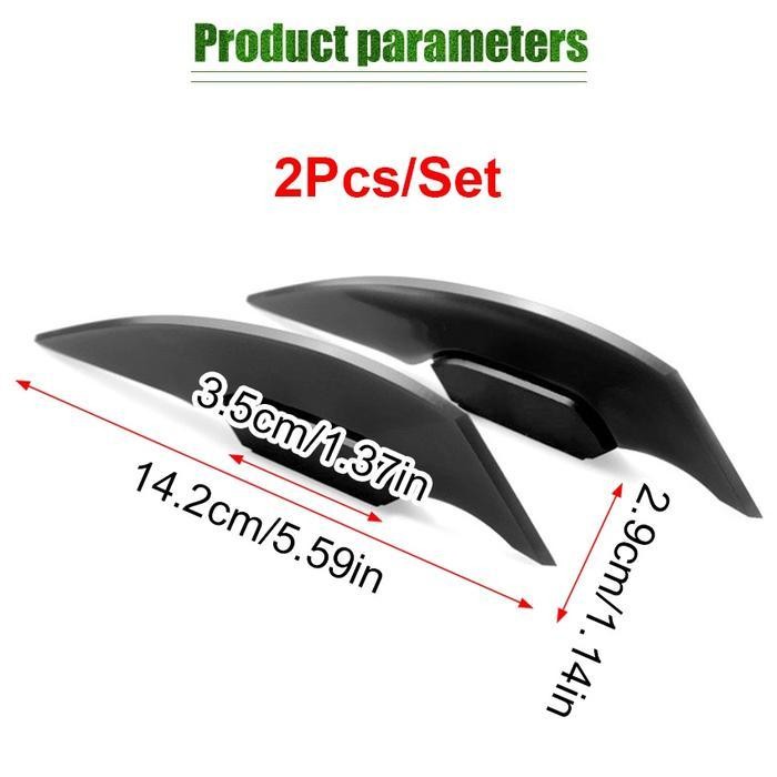 CCS Dikirim dlm 24jam Winglet Samping Motor Universal Sepasang Sayap Samping Motor Universal Bahan A
