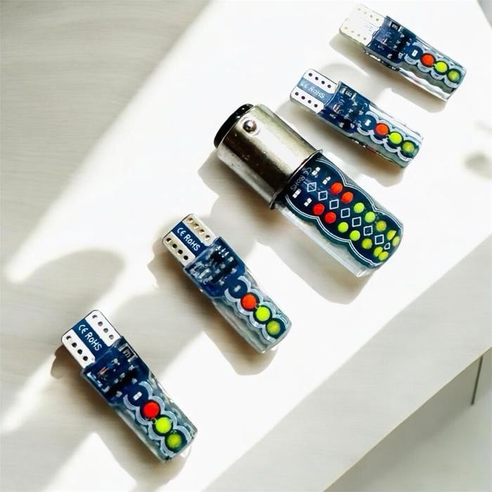 CCS Paketan lampu stop RGB 32Led+lampu sen jelly 8led rgb kedip warna warni semua motor Motorcycle