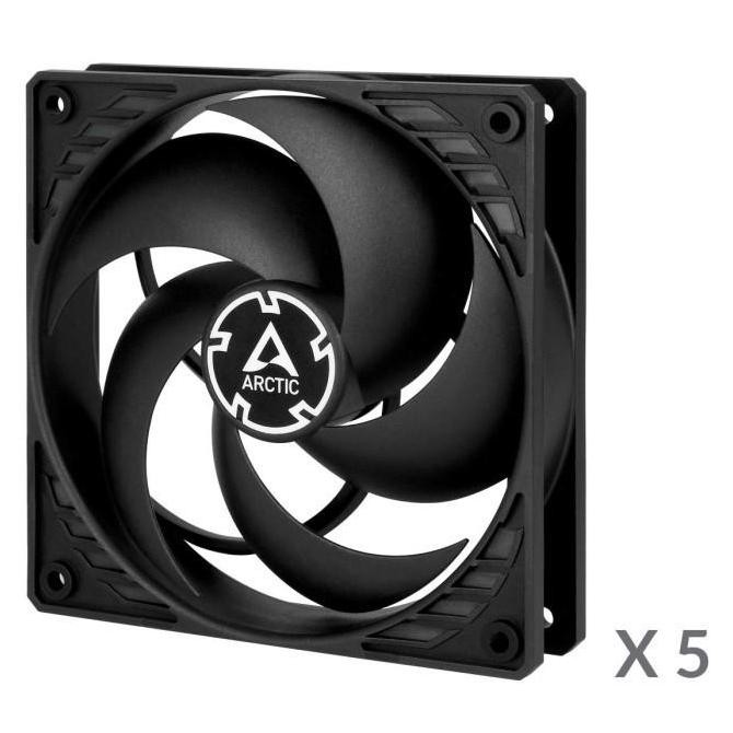 Arctic P12 PWM PST 12CM Value Pack Case Fan (5 Pack) Original