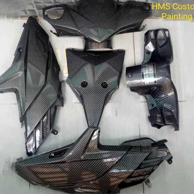 paketan body motor Vario110 Techno karbu full Carbon New Carbon