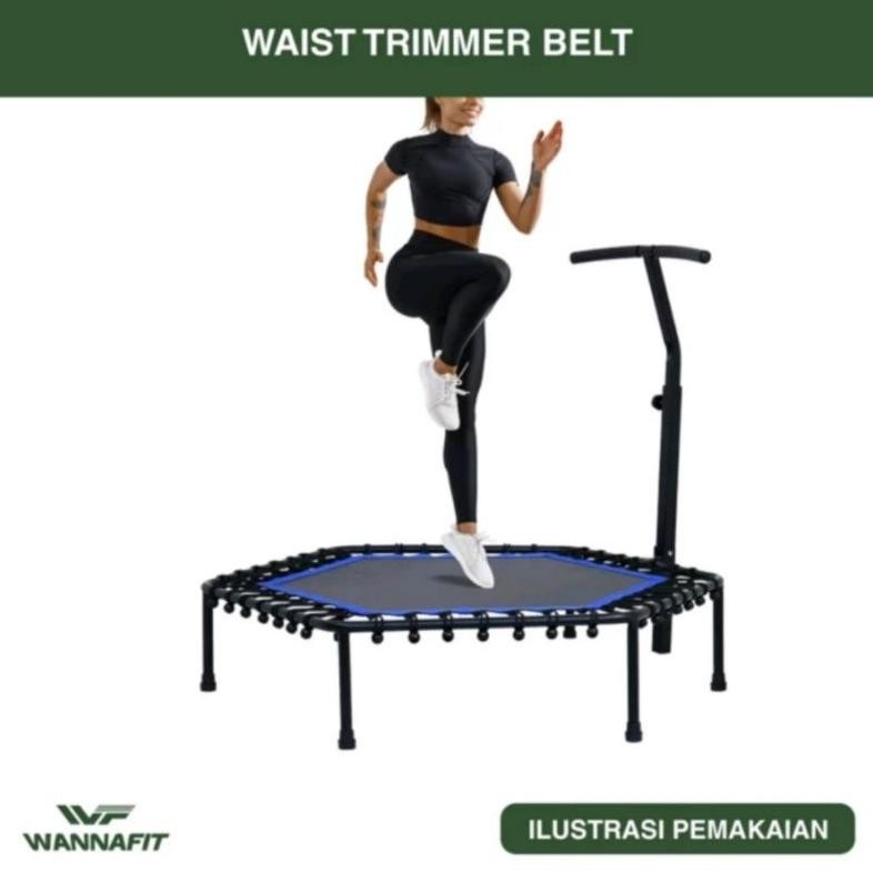 TRAMPOLIN ALAT OLAHRAGA GYM FITNES SENAM LOMPAT JINGKRAK 50 INCH TRAMPAULIN WANNAFIT