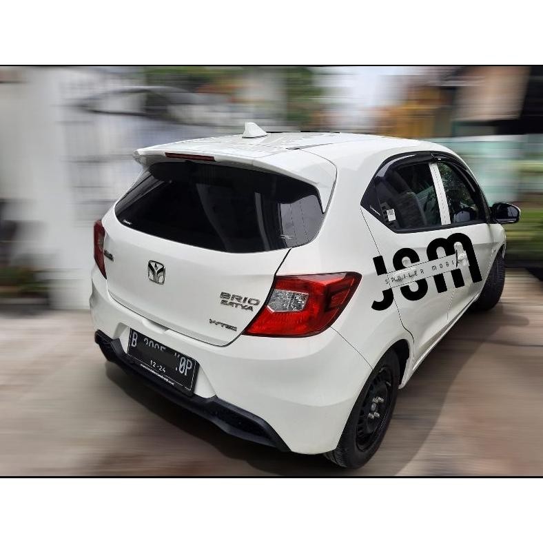 Spoiler Brio RS dengan Lampu LED bahan Plastik ABS