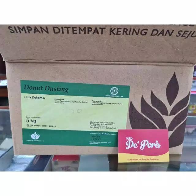 

Gula Donut/gula dusting Gandum Mas Kencana/colatta 5kg Sekarton