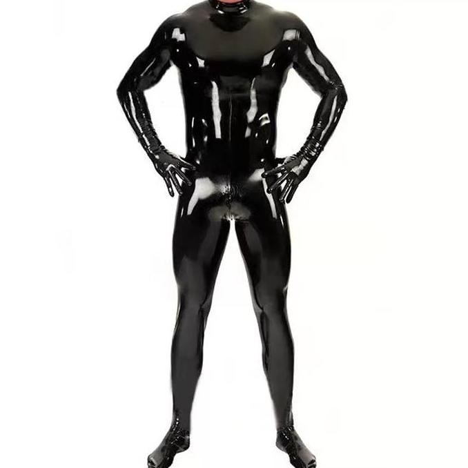 Latex catsuit rubber suit fetish GS