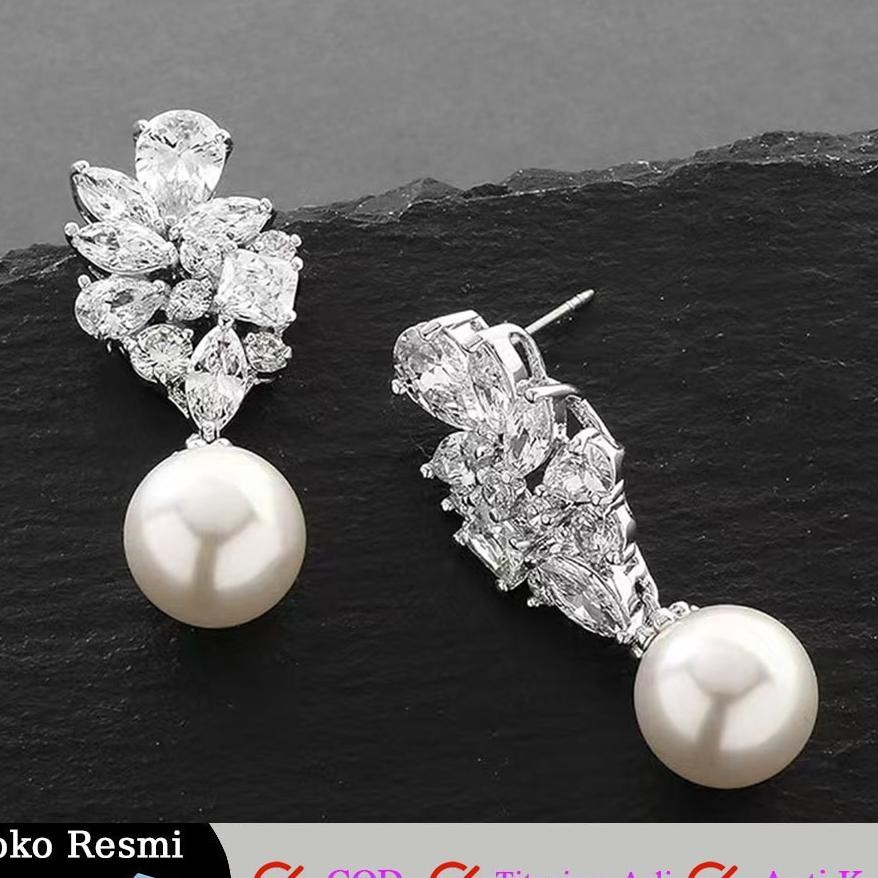 Anting Berlian Anting Mutiara Perhiasan Perhiasan Pernikahan Perhiasan Wanita Anting Wanita