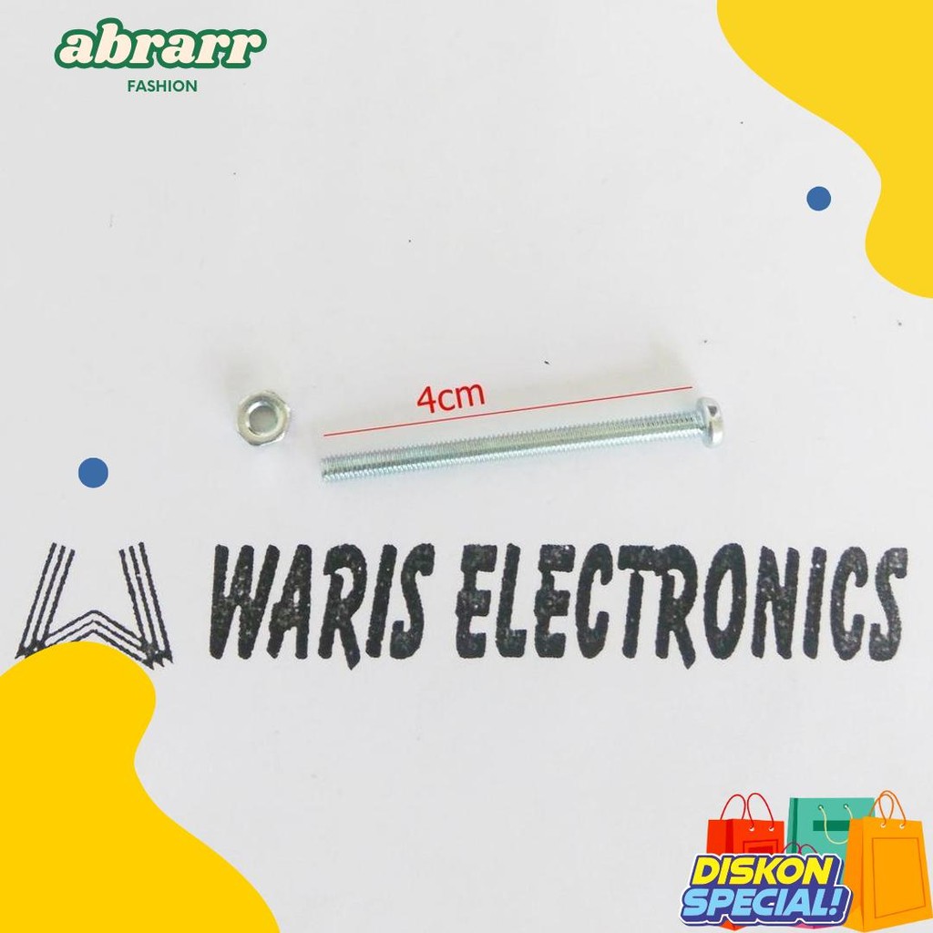 Cusss Serbu Baut 3Mm Panjang 4Cm Plus Mur 10 Set