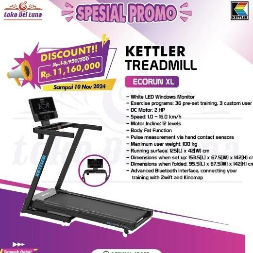 Kettler Treadmill Ecorun XL