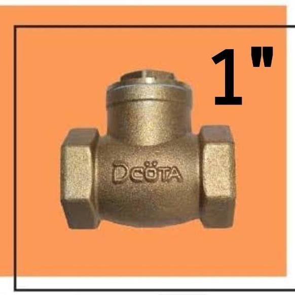 HARGA DISC - Check valve 1 inch Kuningan Swing check valve 1" kuningan