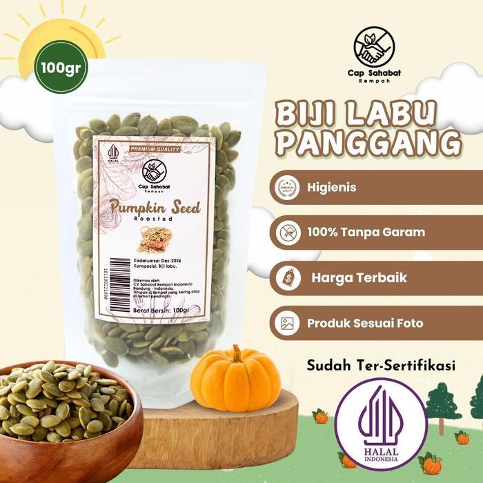 

ES 100gr Biji Labu Panggang / Roasted Pumpkin Seed / Rempah / JSR 100%