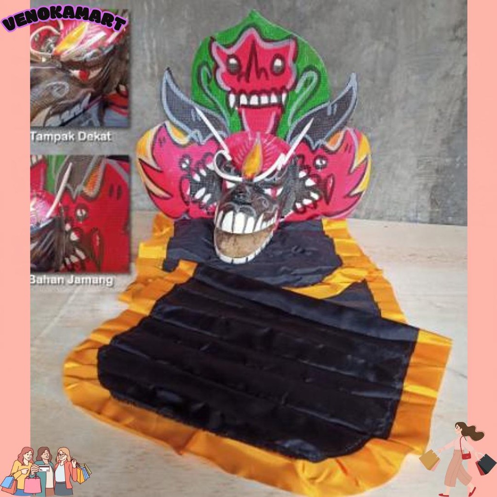 Super Barongan Black Devil | Barongan Mainan Anak | Barongan Hitam | Barongan Menyeramkan | Mainan A