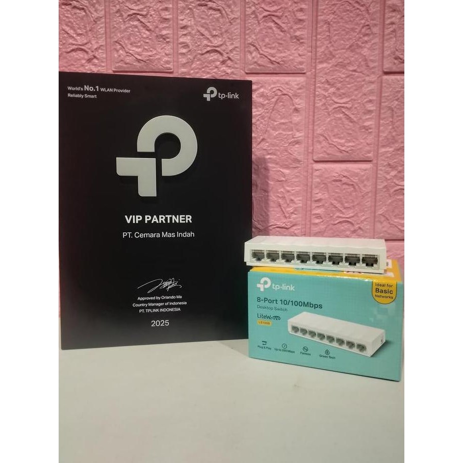 TERBARU - Switch Hub TP LINK 8 Port LS008 0/00Mbps Desktop Switch Hub
