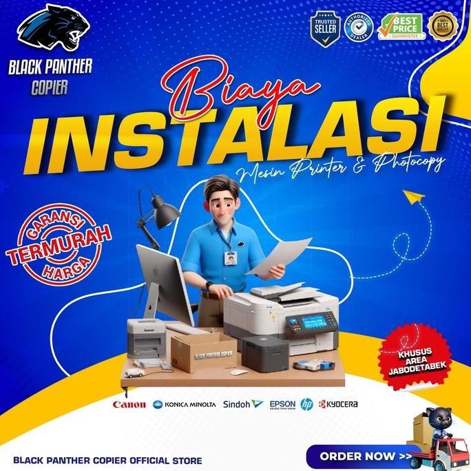 NEW - BIAYA INSTALASI MESIN FOTOCOPY + PRINTER