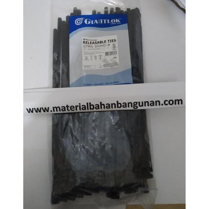 

TERLARIS - Kabel Tis 7.6 x 00 mm GTRN Hitam Bisa dibuka Tali Ties 00 Pcs Depok