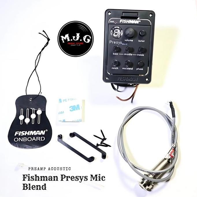 Pickup preamp fishman presys mic blend equalizer EQ gitar akustik Emg