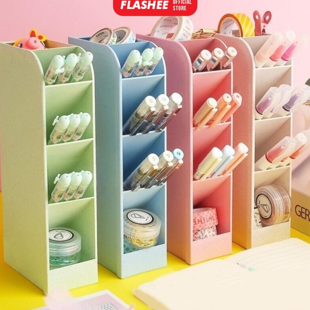 

Aq-54 Flashee Pen Holder Rak Mini Multifungsi Tempat Alat Tulis Kotak Pensil Miring Tempat Organizer