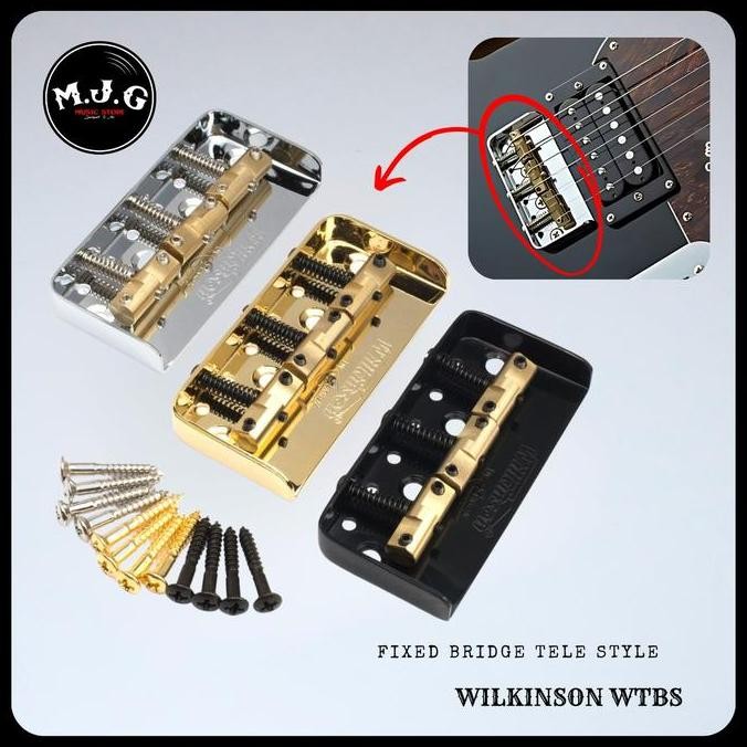 tremolo saddle bridge gitar elektrik wilkinson telecaster short