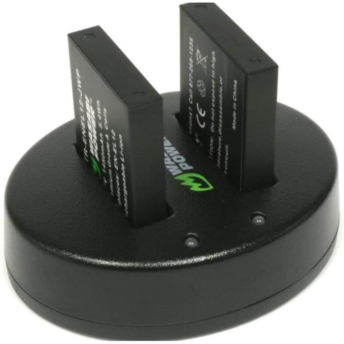 TERLARIS - Wasabi Power Battery & Charger for Nikon EN-EL12 ENEL12 Baterai AW100 AW110 AW120 AW130 C