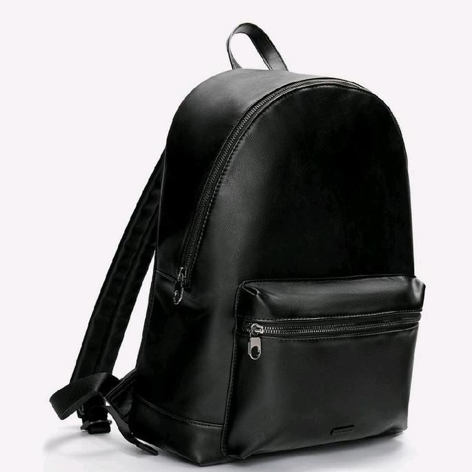 Tas Ransel Pull and Bear Bagpack Pria Urban Original - Hitam DS