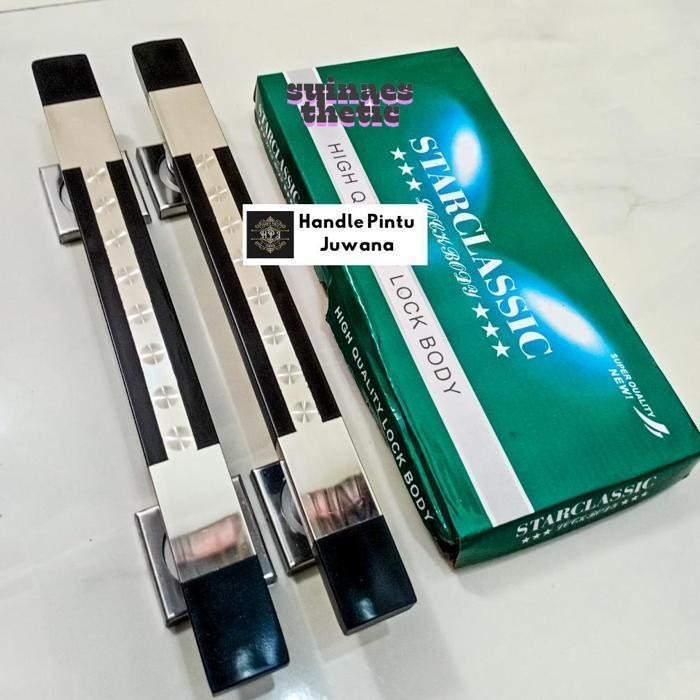 Super Sale fsd-34 4 gagang pintu rumah set body kunci handle pintu rumah 35cm 45cm 60cm stainless an