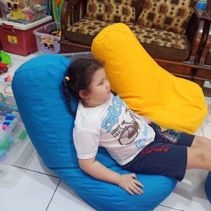 Bean Bag Pumpkin + Isi size Small / Anak-anak - Taslan Waterproof