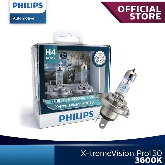 TERLARIS - Philips X-treme Vision Pro0 H4 Lampu Hologen - 242XVP