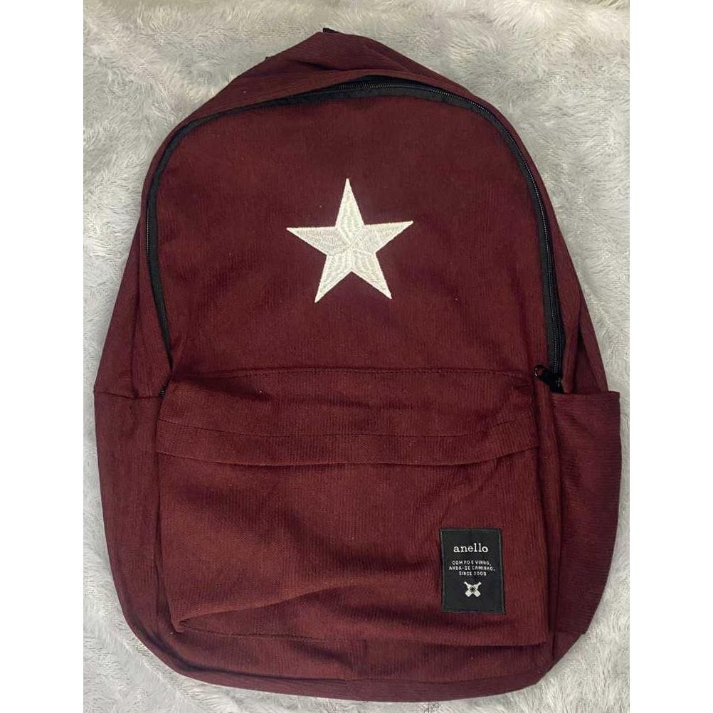 TAS RANSEL SEKOLAH STAR CORDUROY BACKPACK CORDUROY PRIA WANITA || TAS LAPTOP CORDUROY